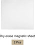Dry Erase Magnetic Sheet Magnetic Board -11.7 Inch x 8 Inch/White/2 Pack...