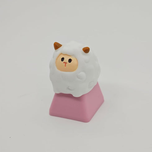 Cartoon Animal Keycaps DIY Personality Custom Cute ESC Keycap Replacement Bottom for MX Switches Custom Gaming Mechanical Keyboard (Cartoon Sheep)...