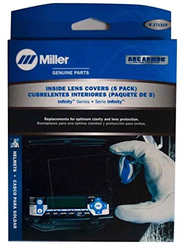 Miller Digital Infinity Helmet Cover Lens, Inside (Pack of 5)...
