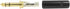 Seismic Audio SAPT253 3-Pole 1/4-Inch Male Stereo Jack Plug - Black and Gold...