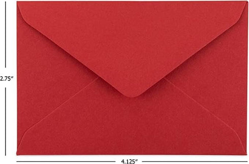 Purple Q Crafts 60 Mini Envelopes 10 Assorted Colors,Gummed closure, Gift Card, Business Card Envelopes 4"x 2.7"...