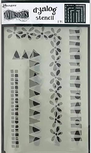Dylusions by Dyan Reaveley Dyalog Frame It, Stitch It and Quilt It Stencils - Bundle of 3 Items...