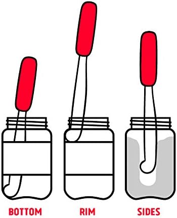 PB-JIFE! The Ultimate PB knife. Stir, scrape, and clean the BIG Jars (Red, 2)...
