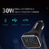 BANVIE USB C Car Charger with LED Voltage Display, 30W 2-Port Fast Charging Adapter with PD3.0&QC3.0 Compatible with iPhone 12 Pro Max/11 Pro Max/...