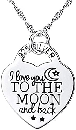 Silver Color Elegant Heart Pendant Necklace for Women Jewelry Accessories Gift Creative Design...