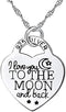 Silver Color Elegant Heart Pendant Necklace for Women Jewelry Accessories Gift Creative Design...