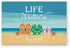 Door Mat Ocean Beach Slippers Starfish Shell Life is Better in Flip Flops Welcome Non-Slip Mats Funny Doormat Decor for Bathroom Kitchen Front Por...