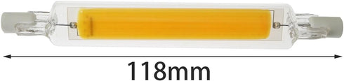 2PCS 118mm R7S LED Bulb Halogen Equivalent 118mm J-Type 20W120V R7S Base Double Ended Base J Type Floodlight Halogen Replacement 360 Degree Beam A...