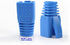 50 Pcs Cat7 Cat7A Cat8 Strain Relief Boot, RJ45 Plug Connector Cover Modular Network Plug Connector Cap Cable Connector Boots, Blue...