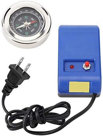 Fafeicy Electrical Demagnetizer Tools + Compass Set, Watch Degausser for Watch Repair Degausser 110V220V, ABS + electronic components Material(US ...