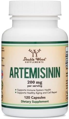 Artemisinin (Sweet Wormwood Cleanse)(Artemisia Annua) 200mg Per Serving, 120 Capsules (Two Month Supply) Vegan Safe, Non-GMO, Gluten Free (Immune ...
