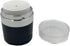 3-Pcs Modern Airless travel size cosmetic container- The finest Refillable Bottle for Creams, Gels, & Lotions- 0.5oz /1oz /1.7oz (black with silve...