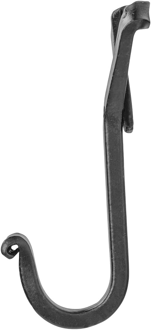 GoCraft Handmade Wrought Iron Coat Hook | Hook for Coats, Towels, Scarves | Forged Metal Decorative Colonial Wall Decor...