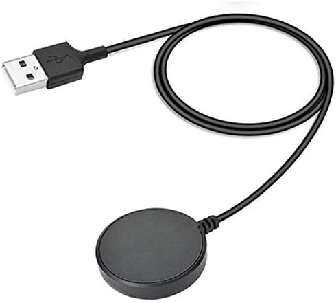 Charger Compatible with Galaxy Watch 3 / Active 2 / Active (Not for Galaxy Watch 42/46mm), Charging Dock Cradle Stand Station 3.3ft USB Cable (Bla...