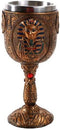 Pacific Giftware Egyptian Pharaoh King Tutankhamun Golden Wine Goblet Stainless Steel Liner 6oz...