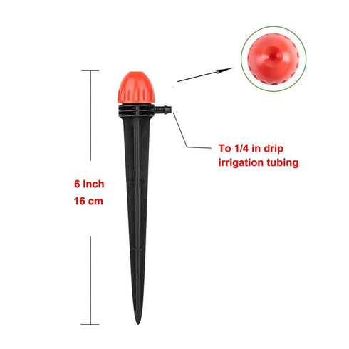 1/4" Drip Irrigation Emitters, Yulaiyoen 1/4-inch Spray Emitters 30 Pack, Automatic Drip Irrigation Parts Accessories, 360 Degree Drip Irrigation ...
