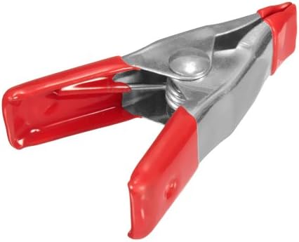 Wideskall® 2" inch Mini Metal Spring Clamps w/Red Rubber Tips Clips (Pack of 6)...
