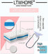 LTWHOME Magic Scrubber Dual Sided Cleaning Melamine Foam100X 60X 25mm with Sponge Holder Set (Pack of 22)...