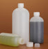 2PCS 500ml/17oz Empty Plastic Small Mouth Graduated Lab Chemical Container Reagent Bottle Sample Liquid Sealing Reagent Bottle Boston Rounds Liqui...