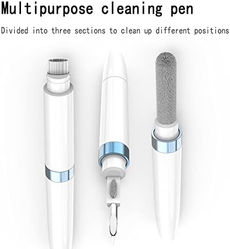 Upgrade Mutil-Functional Cleaner Kits for Headphones and mobiles Port,Soft Brush Cleaning Pen for airpods/Earbuds Clear Pen for TWS...
