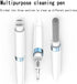 Upgrade Mutil-Functional Cleaner Kits for Headphones and mobiles Port,Soft Brush Cleaning Pen for airpods/Earbuds Clear Pen for TWS...