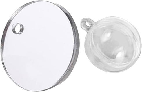 Fish Tank Accessories Beta Fish Tank 1 Set Betta Training Mirror Double Sided Mirror Acrylic Float 6cm Transparent Beta Fish Bowl Fish Tank Decor...