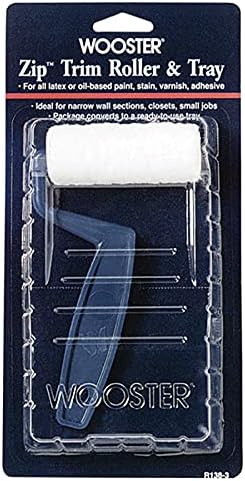 Wooster 912-00R1380030 Zip Trim Roller 3/16" NAP & Tray, 3-Inch...