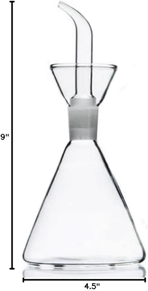 ELETON Olive Oil Dispenser Bottle Glass with No Drip Bottle Spout -Pourer Dispensing Bottles for Kitchen - Olive Glass Dispenser to Control Cookin...