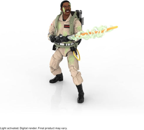 Hasbro Ghostbusters Plasma Series Glow-in-The-Dark Winston Zeddemore Toy 15-Cm-Scale Collectible Classic 1984 Figure, Ages 4 and Up, Multicolor, F...