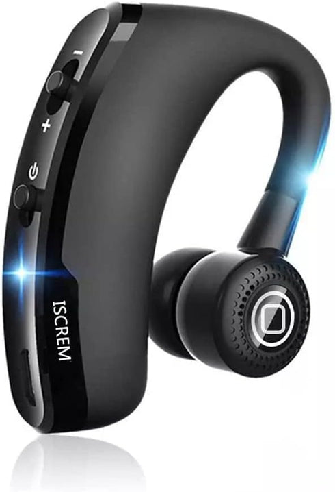 Bluetooth Headset Wireless Business Single earpiece Voice Answer in Ear Earbuds for Trucker Driving Running 10 Hour Battery Noise Cancelling Headp...