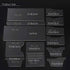 13X Clear Acrylic Wallet Pattern Stencil Template Drawings Set Leather Hand Craft DIY Tool...