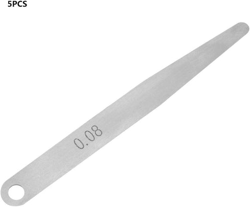 5pcs Feeler Gauge Thickness Feeler Gauge Metric Filler Thickness Gage Measurement Tool (0.08mm)...