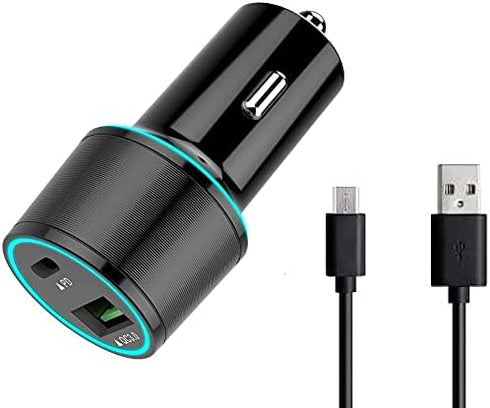 UrbanX Fast Car Charger 21W Car and Truck for Nokia 2720 Flip / 800 Tough / 2.3 / C1 / C2 / 1.3/125 / c3 / 2.4 / C10 / 105/220 / Asha PD 3.0 USB C...