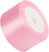 2" Wide Single Face Satin Ribbon Roll for Wedding, Sewing Projects, Gift Wrapping and Crafting Projects, 25 Yards (Pink)...