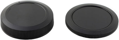 2 Pack Rear Lens Cap and Camera Body Cap Cover Kit for Canon EOS R50 R10 R8 R7 R6 R6 Mark II R5C R5 R3 RP R Ra RF Mount mirrorless Cameras...