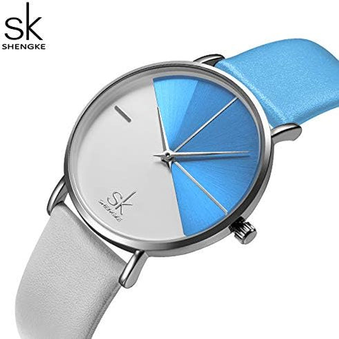 SHENGKE Simplicity Creative Women Watch Genuine Leather Elegant Women Watches Ladies Business Wristwatch...