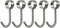 304 Stainless Steel Kitchen Rail Hooks Hangers Wall Mounted (Rod Hook)...