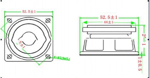 6PCS 4Ohm 5W Full Range Audio Speaker Bass Stereo Woofer Loudspeaker Compatible with Arduino (Blue)...