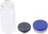 10Pcs Glass Lab Bottle, Refillable 10ml Container, Portable Seals Empty Vials, Transparent Lab Sample Vial with Plastic-Aluminum Flip Caps...