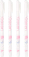 Jectse 4Pcs White Ink Gel Pen Set, 0.8mm Highlighter Marker White Ink Gel Pen,DIY Greeting Card White Ink Refills Neon Craft Doodling Pen,for Stud...