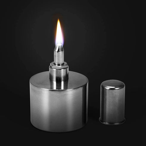 400ml Alcohol Lamp, Stainless Steel Alcohol Lamp Burner, Thickened Explosion-Proof, Laboratory Chemistry Alcohol Burner Lamp, Dental Lab Lamp, Hea...