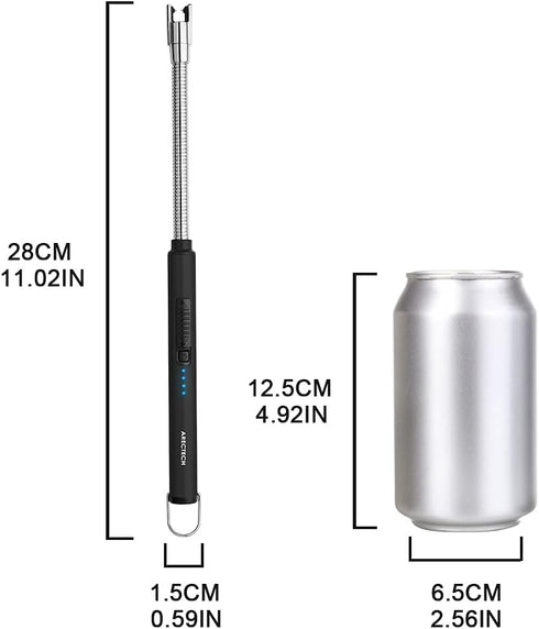 ARECTECH Candle Electric Lighter Rechargeable USB Arc Lighter Windproof Plasma for Candle Cooking BBQs Fireworks Birthday Gift Black...