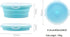3Pack Collapsible Silicone Food Storage Containers with Lid 40OZ Foldable Lunch Bowl for Microwave Freezer Dishwasher Safe 800ml...