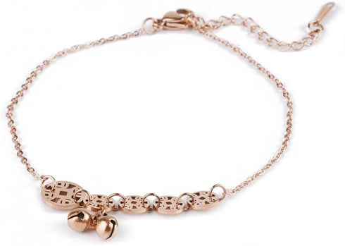 Rose gold coin type Anklet , Summer Anklet...