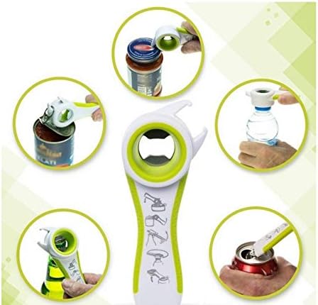 2 pcs 5 In 1 Multi Function Multi-function Can Jar Bottle Open/Tighten Bottle Jar Can Opener for Small Hands, Seniors or Anyone Who Suffers from A...