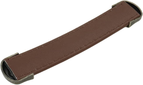 6 Pack Box Leather Handles PU Suitcase Luggage Pulls Leather Handles Antique Furniture Handles for Cabinet,Drawer,Cupboard,Door, 4 Inch Hole Cente...