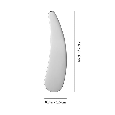 minkissy Makeup Spatula Small Metal Cosmetic Spatula Stainless Steel Handheld Cream Spatula Skincare Accessories for Mixing And Sampling Skin Care...