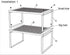 NEX Kitchen Shelf Organizer for Counter Cupboard Pantry, Set of 2 Cabinet Shelf Organizer Spice Rack, Stackable, Metal, Silver...