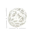 Home Basics Round Plastic White Laundry Bra Ball for Machine Washing Delicates 2 Interlocking Balls | Lock Closure for Secure Fit | Protects Delic...