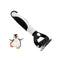 Penguin Dematting Comb for Dogs, Double Sided Shedding and Dematting Undercoat Cat Deshedding Brush with 17+9 Teeth, Cute Cat Matted Fur Remover A...